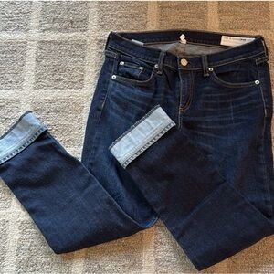 rag & bone Dark Indigo Ankle Jeans